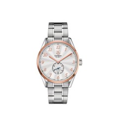 Tag Heuer Carrera Heritage Silver Dial Automatic Steel and 18kt Rose Gold Replica