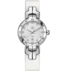 Tag Heuer Link Diamond Silver Guilloche Dial Steel Ladies Watch Replica WAT1411.FC6316