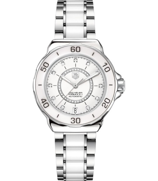 Tag Heuer Formula 1 Ladies Steel and Ceramic Diamond dialAutomatic Watch Replica WAU2211.BA0861