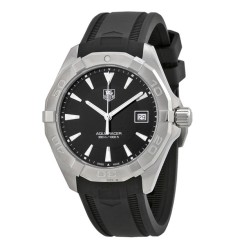 Tag Heuer Aquaracer Black Dial Black Rubber WAY1110.FT8021 Replica