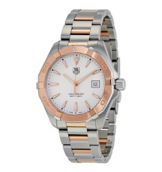 Tag Heuer Aquaracer Silver Dial Steel and 18kt Rose Gold WAY1150.BD0911 Replica