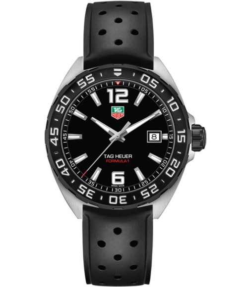 Tag Heuer Formula 1 Black Dial Black Rubber WAZ1110.FT8023 Replica