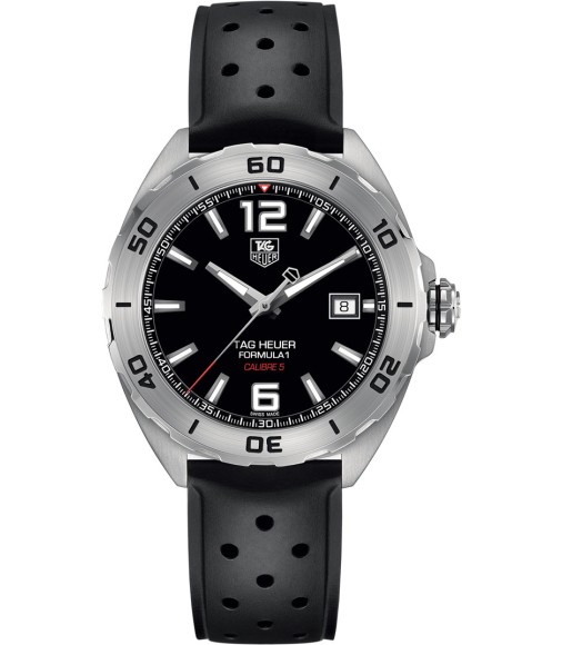 Tag Heuer Formula 1 Automatic Black Dial Black Rubber WAZ2113FT8023 Replica