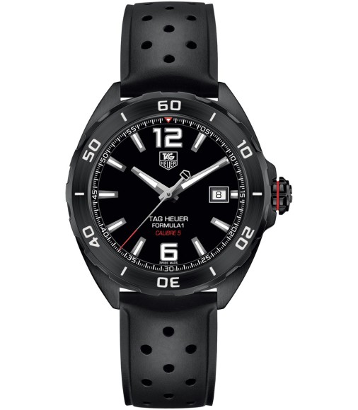 Tag Heuer Formula 1 Automatic Black Dial Black Rubber WAZ2115.FT8023 Replica