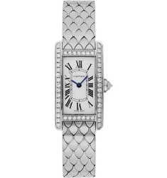 Replica Cartier Tank Silver Dial White Gold Ladies Watch WB710009 