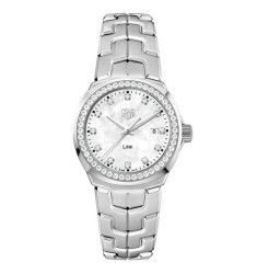 TAG Heuer LINK White Mother of Pearl and Diamond Dial Diamond Bezel Watch WBC1316.BA0600 Replica