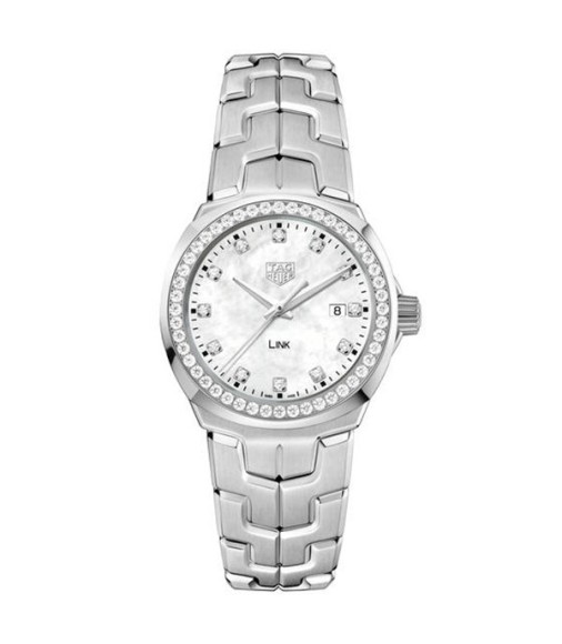 TAG Heuer LINK White Mother of Pearl and Diamond Dial Diamond Bezel Watch WBC1316.BA0600 Replica