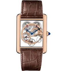 Replica Cartier Tank Louis Cartier Skeleton Sapphire Watch WHTA0002 