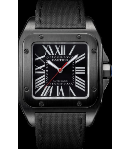 Replica Cartier Santos 100 Carbon Watch WSSA0006