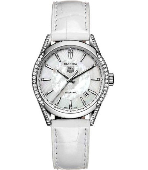 Tag Heuer Carrera Mother-Of-Pearl Dial Diamond Watch Replica WV2212.FC6264