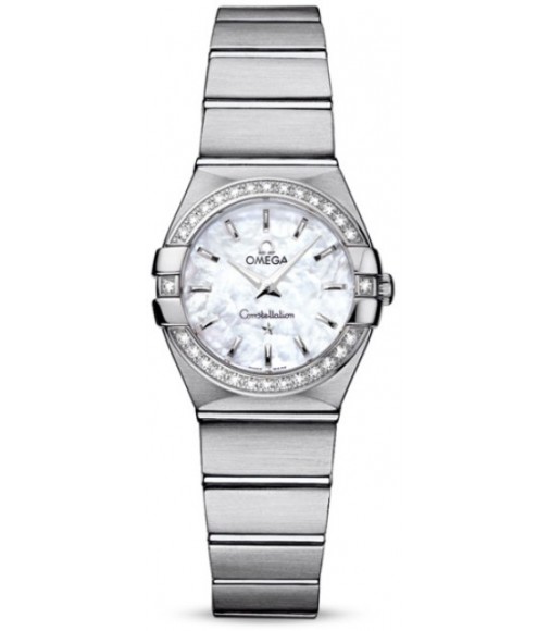 Omega Constellation Brushed Quarz Mini Watch Replica 123.15.24.60.05.001