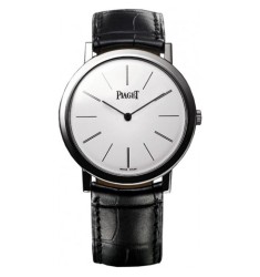 Piaget Altiplano Silver Dial 18K Rose Gold Diamond Mens replica Watch G0A38139	