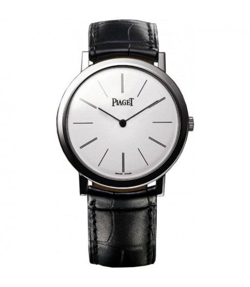 Piaget Altiplano Silver Dial 18K Rose Gold Diamond Mens replica Watch G0A38139	