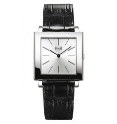 Piaget Limelight Gala Silver Dial Black Satin Strap Ladies replica Watch G0A39166	