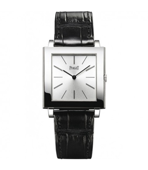 Piaget Limelight Gala Silver Dial Black Satin Strap Ladies replica Watch G0A39166	