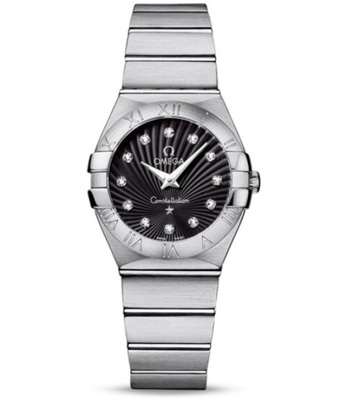 Omega Constellation Brushed Quarz Small Watch Replica 123.10.27.60.51.001