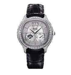 Piaget Altiplano Silvered Dial 18K White Gold Diamond Automatic Men's Wach G0A39138	