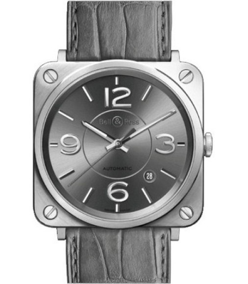 Replica Bell&Ross BR S Officer Ruthenium BRS92-RU-ST/SCR