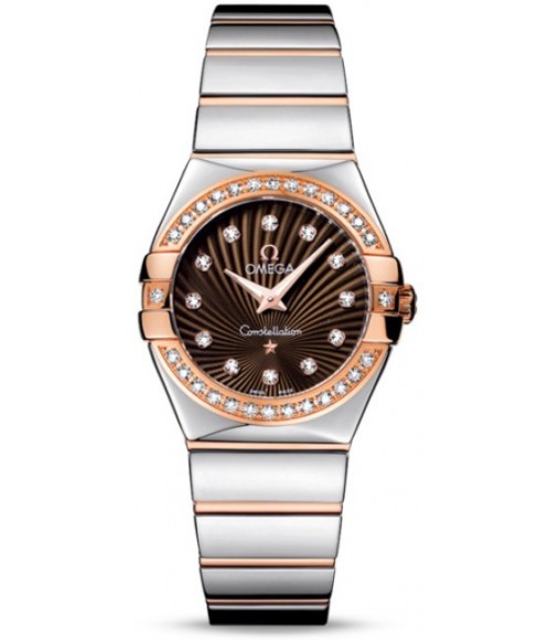 Omega Constellation Polished Quarz Small Watch Replica 123.25.27.60.63.002