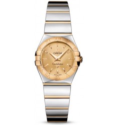 Omega Constellation Polished Quarz Mini Watch Replica 123.20.24.60.08.002