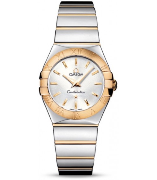 Omega Constellation Polished Quarz Small Watch Replica 123.20.27.60.02.004