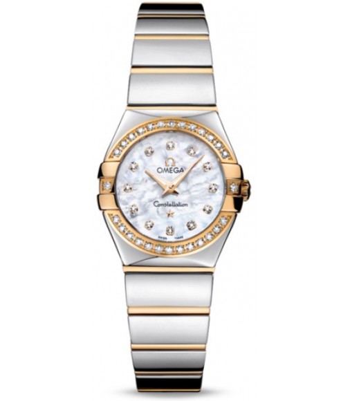 Omega Constellation Polished Quarz Mini Watch Replica 123.25.24.60.55.007