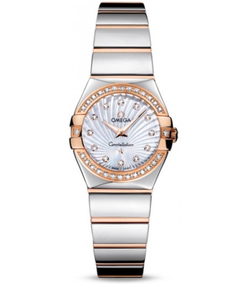 Omega Constellation Polished Quarz Mini Watch Replica 123.25.24.60.55.006