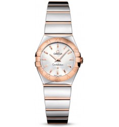 Omega Constellation Polished Quarz Mini Watch Replica 123.20.24.60.02.003