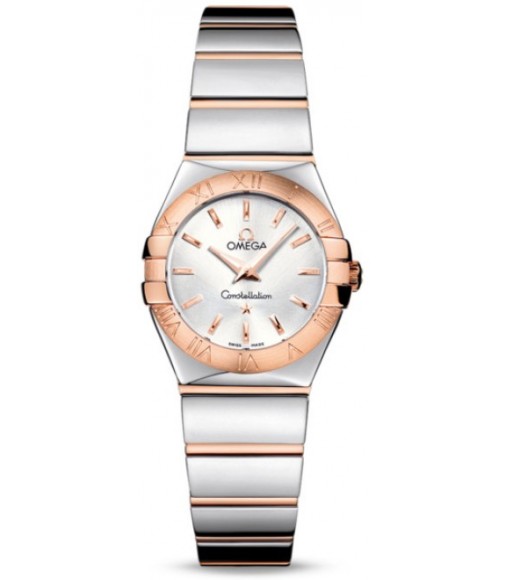 Omega Constellation Polished Quarz Mini Watch Replica 123.20.24.60.02.003
