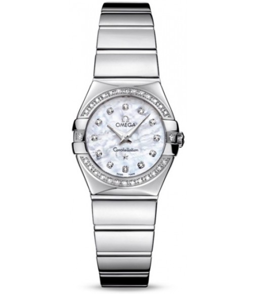 Omega Constellation Polished Quarz Mini Watch Replica 123.15.24.60.55.003