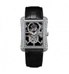 Piaget Limelight Gala Diamond Dial Black Satin Strap Ladies replica Watch G0A38162	