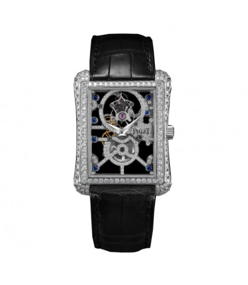 Piaget Limelight Gala Diamond Dial Black Satin Strap Ladies replica Watch G0A38162	