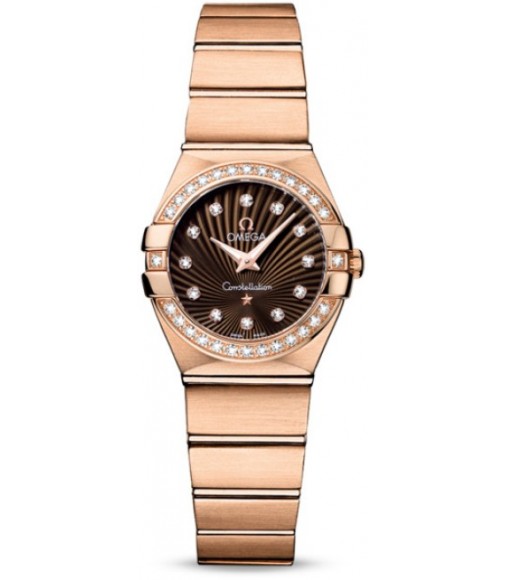 Omega Constellation Brushed Quarz Mini Watch Replica 123.55.24.60.63.001