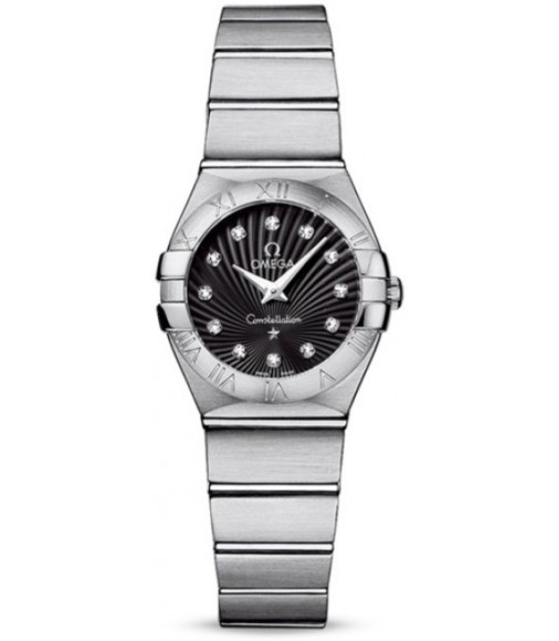 Omega Constellation Brushed Quarz Mini Watch Replica 123.10.24.60.51.001