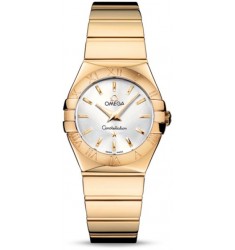 Omega Constellation Polished Quarz Small Watch Replica 123.50.27.60.02.004