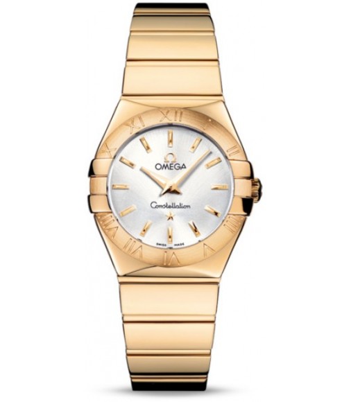 Omega Constellation Polished Quarz Small Watch Replica 123.50.27.60.02.004