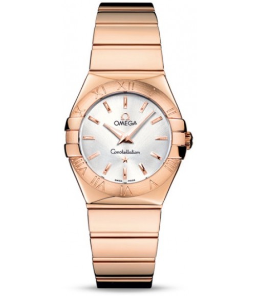 Omega Constellation Polished Quarz Small Watch Replica 123.50.27.60.02.003