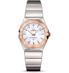 Omega Constellation Polished Quarz Small Watch Replica 123.20.27.60.05.003