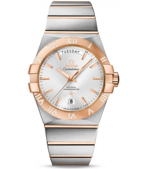 Omega Constellation Day Date Watch Replica 123.25.38.22.02.001