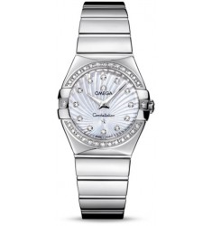 Omega Constellation Polished Quarz Small Watch Replica 123.15.27.60.55.004