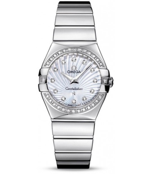 Omega Constellation Polished Quarz Small Watch Replica 123.15.27.60.55.004