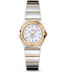 Omega Constellation Polished Quarz Mini Watch Replica 123.20.24.60.55.004