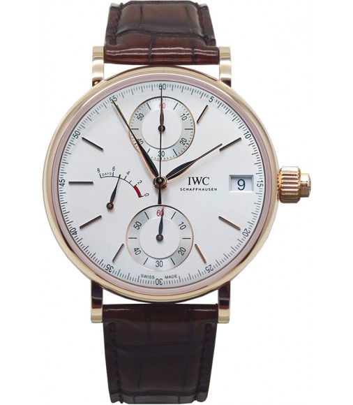 IWC Portofino Hand-Wound Monopusher Chronograph Watch IW515104