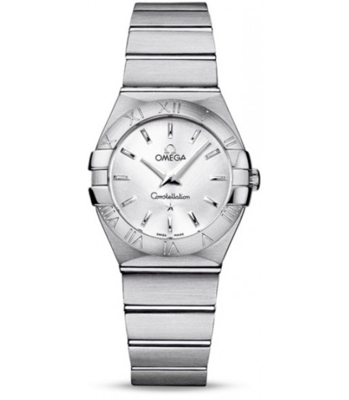 Omega Constellation Brushed Quarz Small Watch Replica 123.10.27.60.02.001