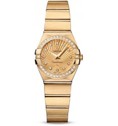 Omega Constellation Brushed Quarz Mini Watch Replica 123.55.24.60.58.001