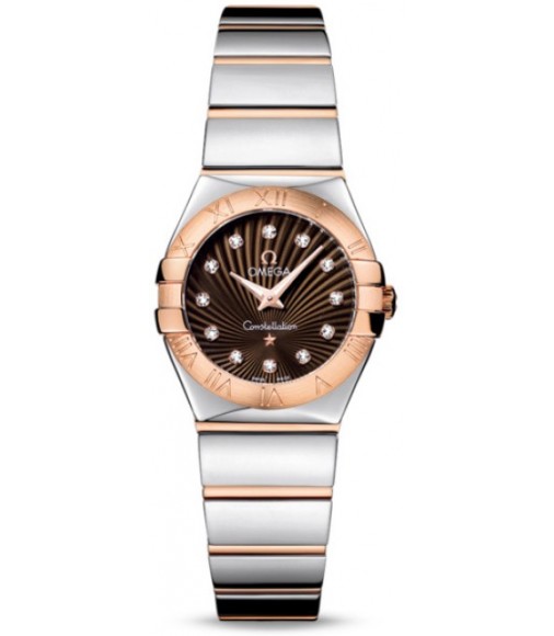 Omega Constellation Polished Quarz Mini Watch Replica 123.20.24.60.63.002