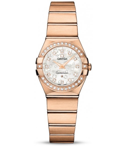 Omega Constellation Brushed Quarz Mini Watch Replica 123.55.24.60.55.015