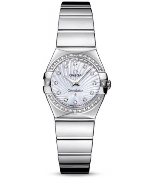 Omega Constellation Polished Quarz Mini Watch Replica 123.15.24.60.55.004