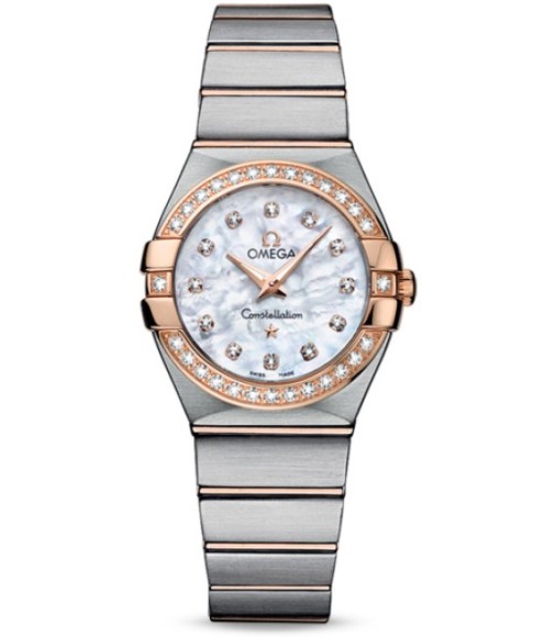 Omega Constellation Brushed Quarz Small Watch Replica 123.25.27.60.55.001