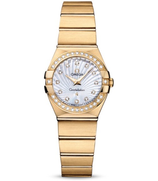 Omega Constellation Brushed Quarz Mini Watch Replica 123.55.24.60.55.003